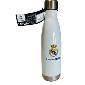 Real Madrid water Bottle. 500 mlg White color-Official license